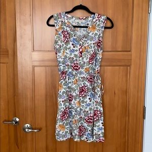 Loft floral shirt dress